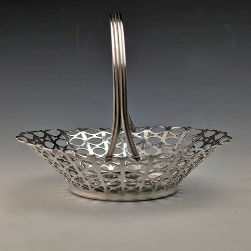 1960年 英国アンティーク 純銀製ミニバスケット 54g Aidie Brothers